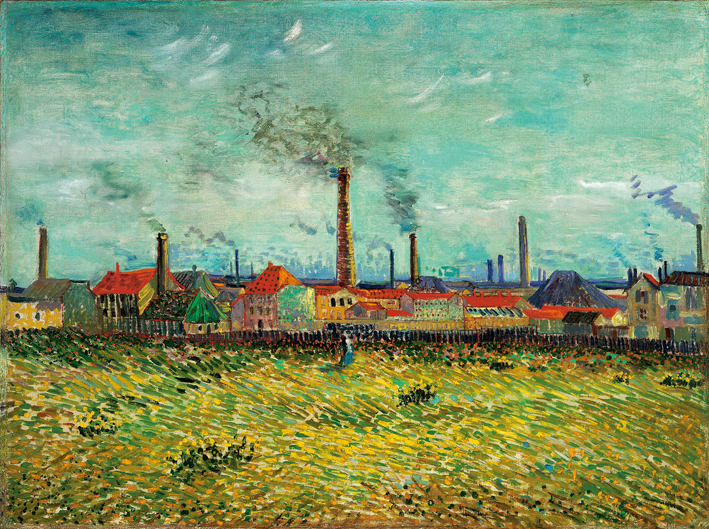  文森特·威廉·梵高  Vincent Willen Van Gogh ——从蒙马特克里希看阿尔涅的工厂